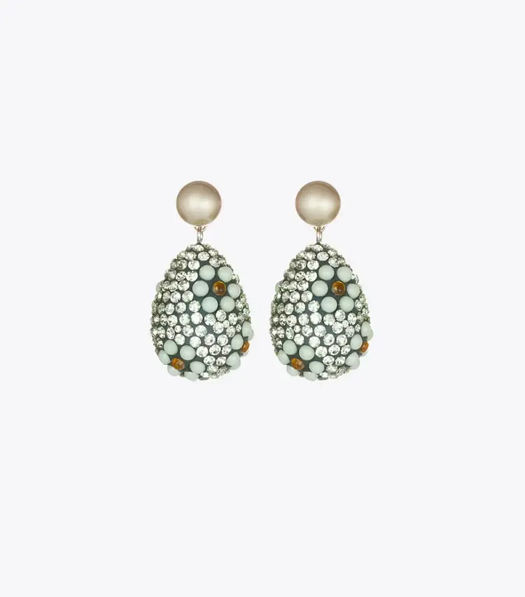 Curiosity Crystal Pearl Drop Earrings