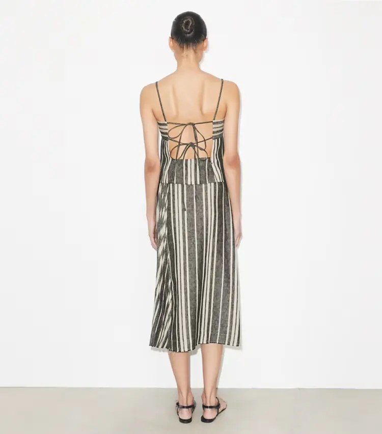 Linen Wrap Skirt - Image 3