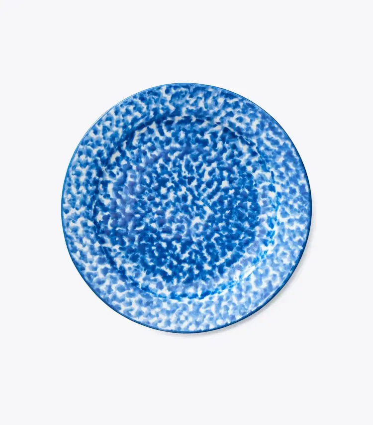 Spongeware Canape Plate, Set Of 6