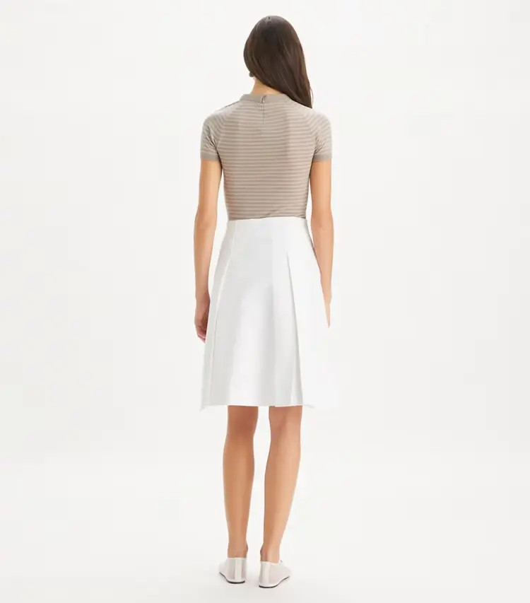 Pleated Twill Skirt - Image 3