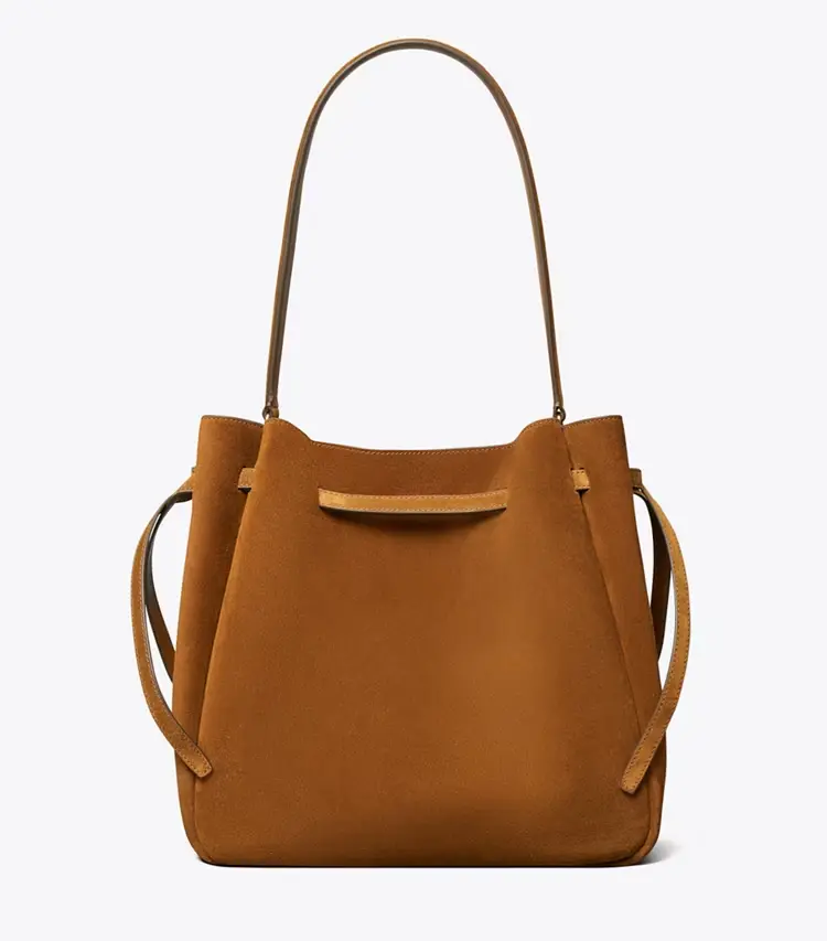 Large Romy Suede Bucket Bag - Image 4