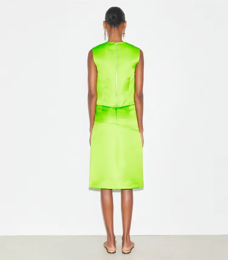Deconstructed Satin Skirt - Image 3