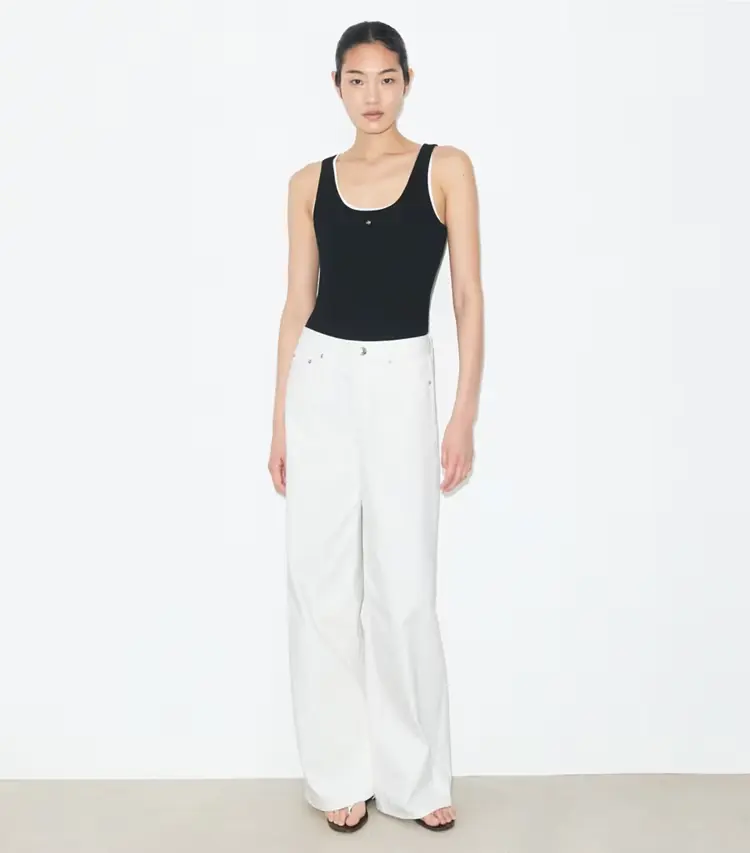 Viscose Knit Tank Top - Image 3