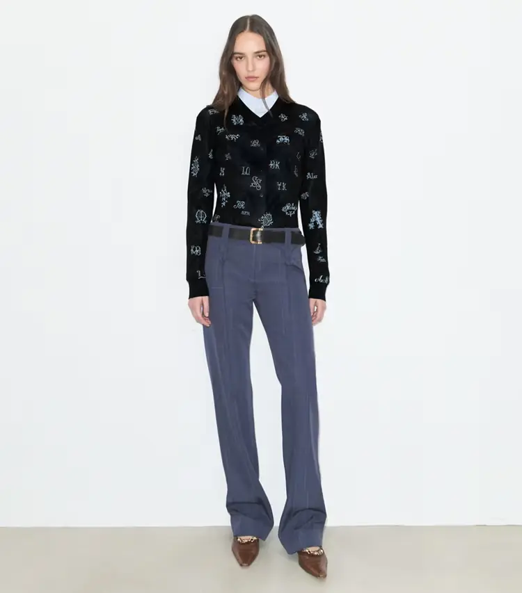Embroidered Silk Sweater - Image 3
