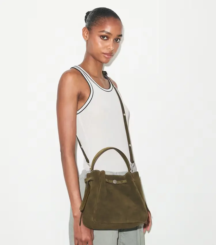 Romy Suede Bucket Bag - Image 3