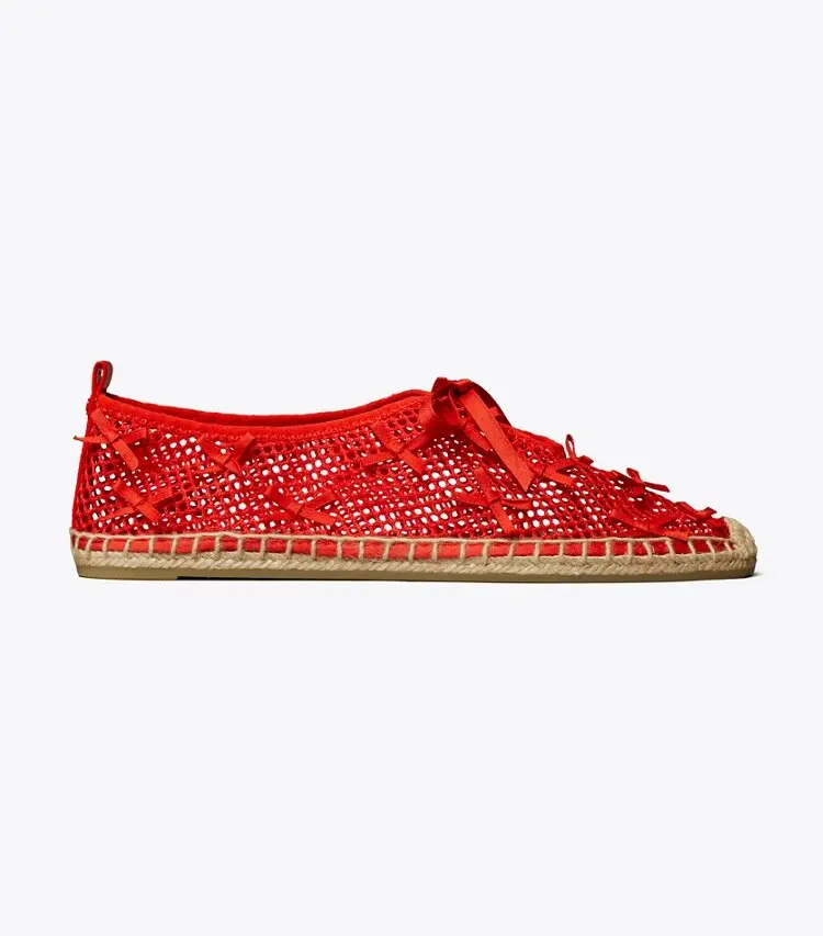 Mini Bow Mesh Espadrille - Image 2