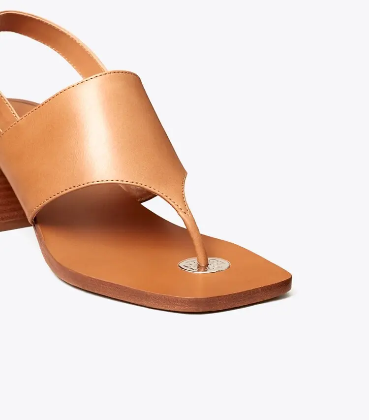 Double T Coin Heeled Sandal - Image 4