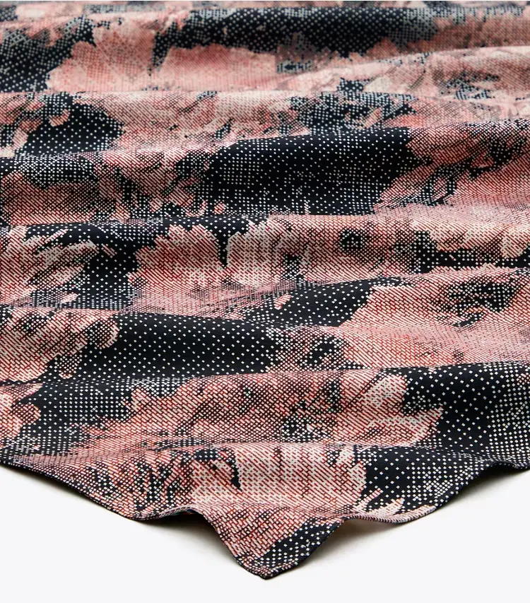 Pixel Flower Silk Square Scarf - Image 2