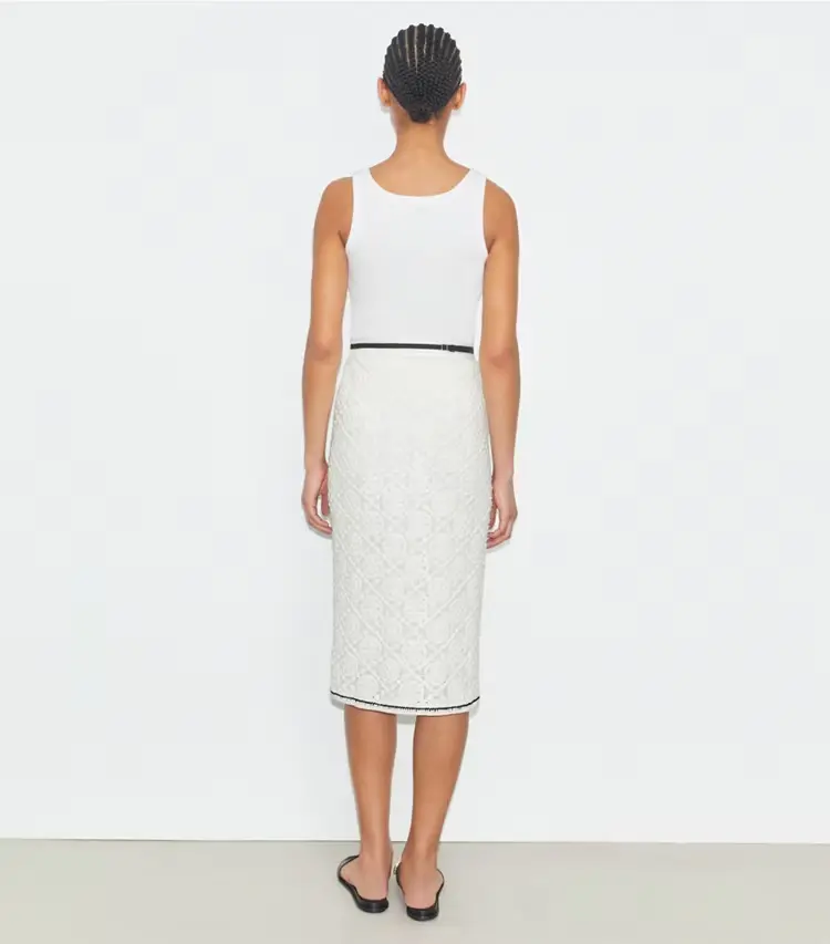 Cotton Logo Lace Skirt - Image 3