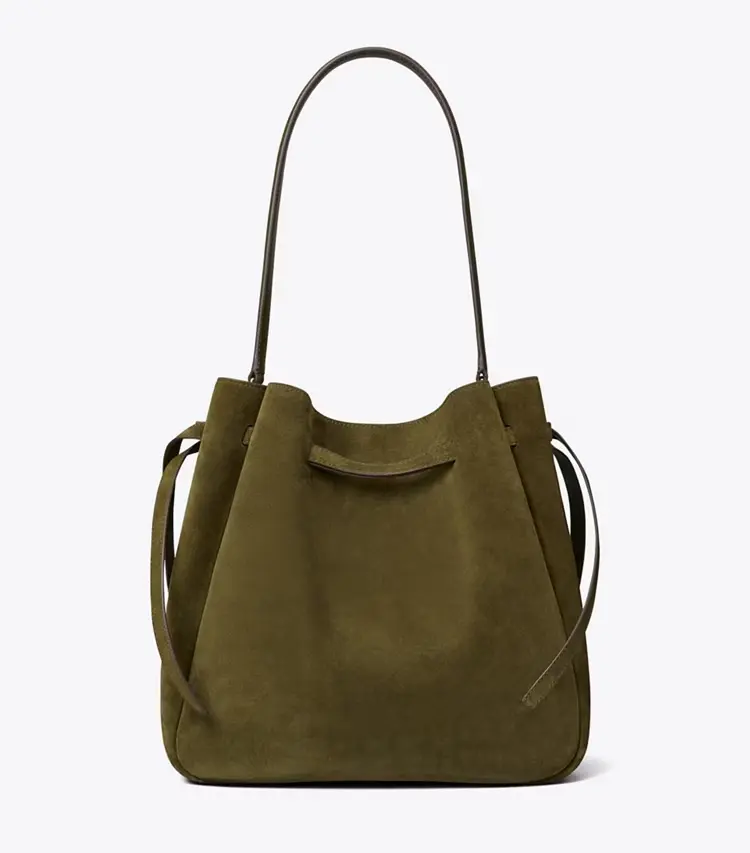 Large Romy Suede Bucket Bag - Image 4