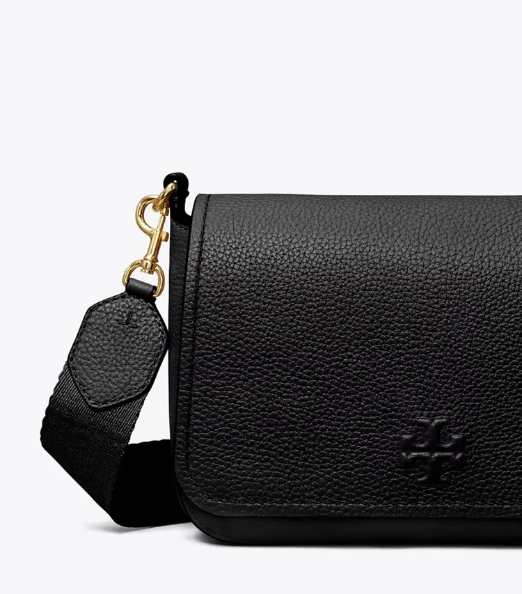 Leather Flap Crossbody - Image 3
