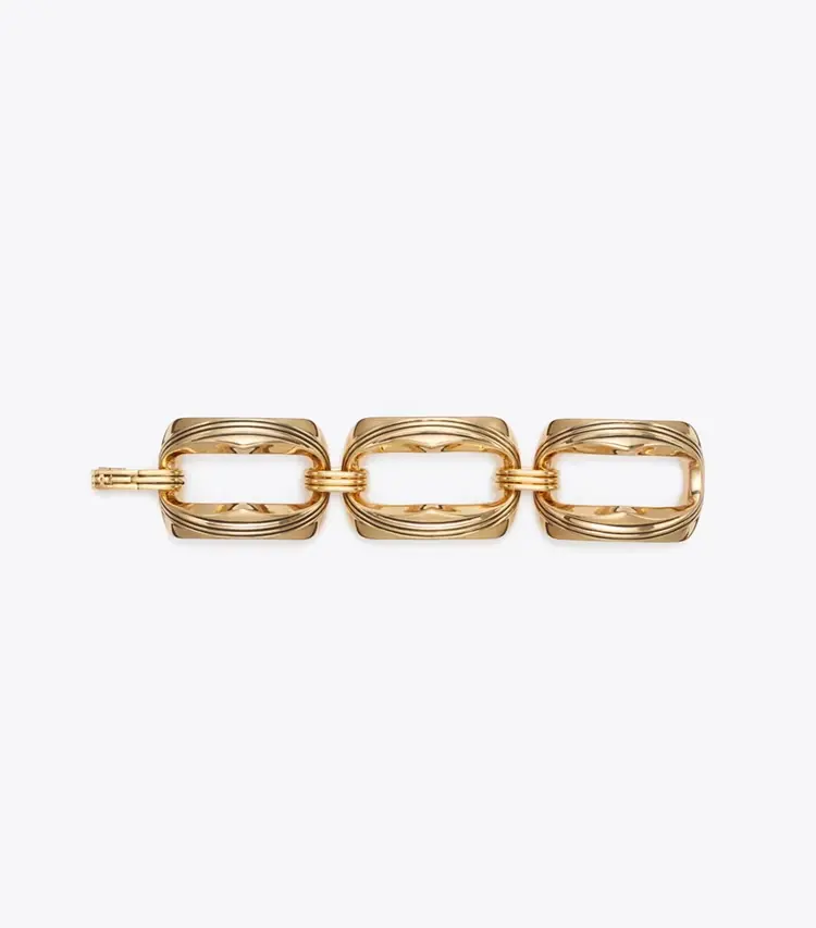Runway Carved Metal Bracelet - Image 2