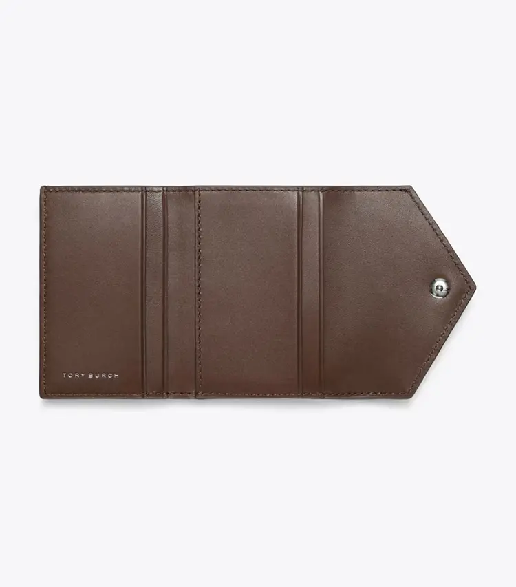 T Monogram Contrast Embossed Small Envelope Wallet - Image 4