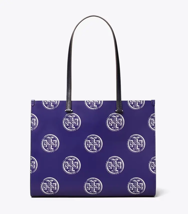 T Monogram Contrast Embossed Tote - Image 3
