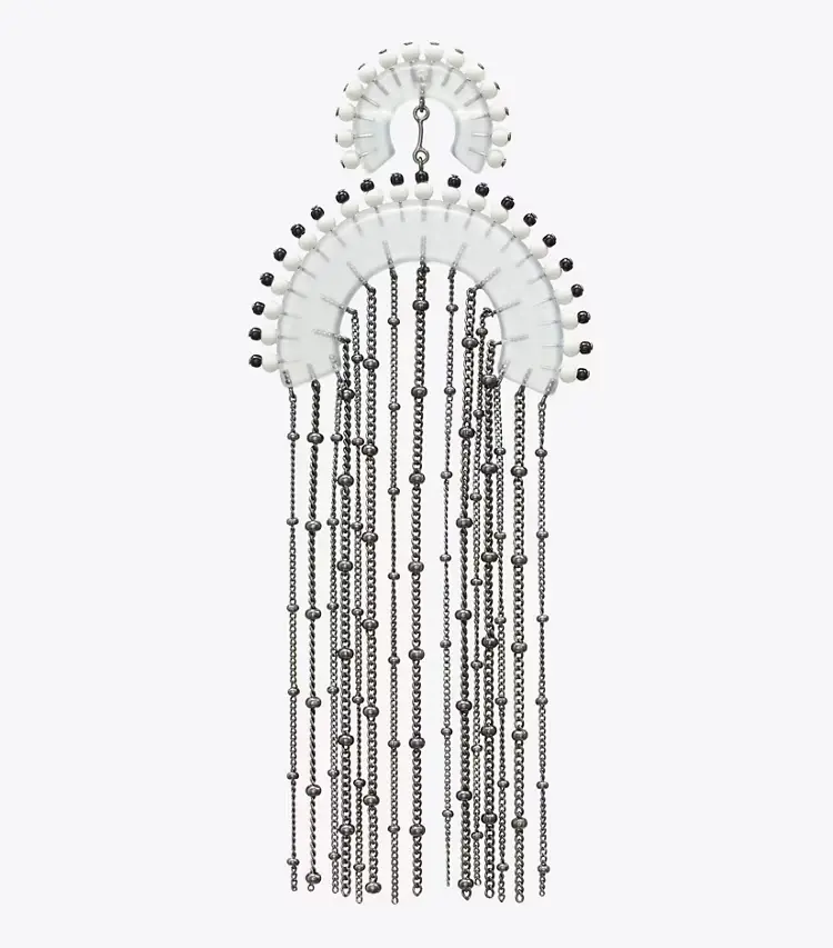 Beaded Fringe Earrings - Image 2