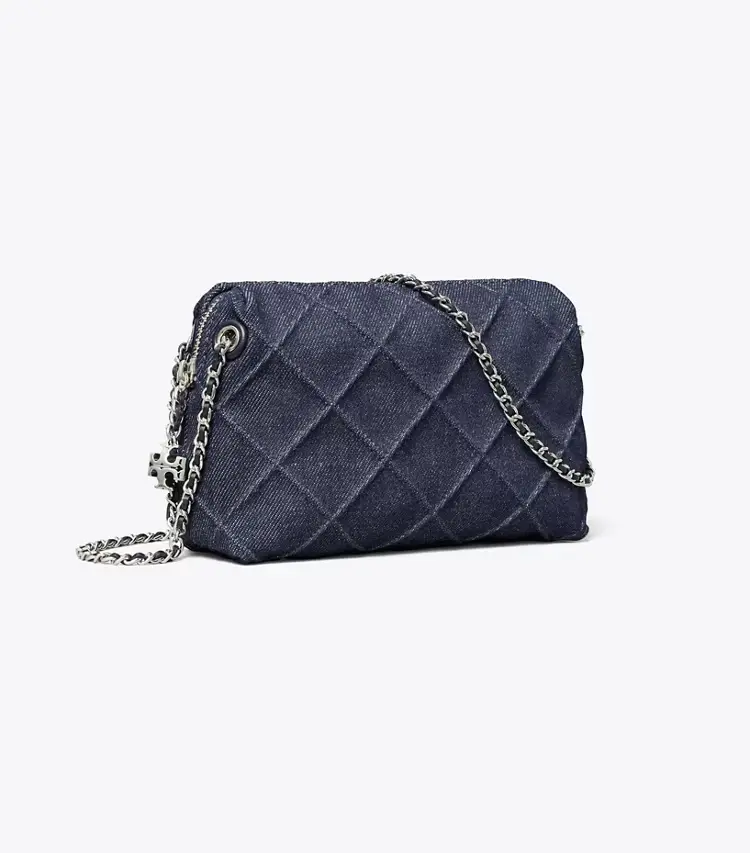 Fleming Denim Soft Crossbody Bag