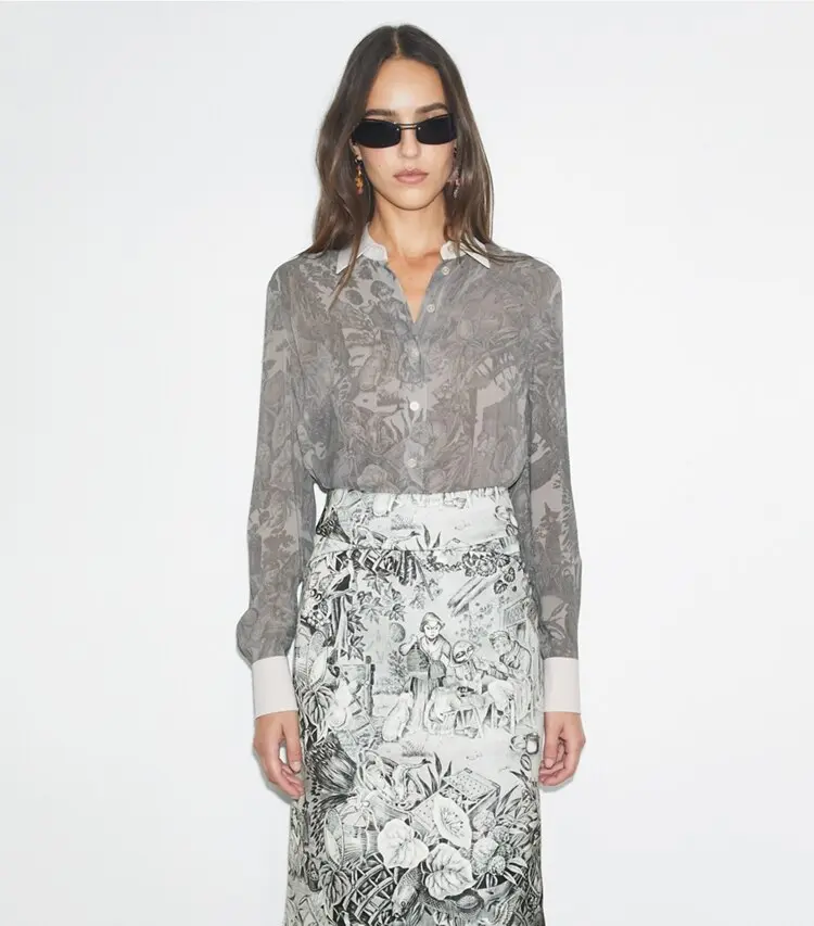 Printed Viscose Shirt - Image 2