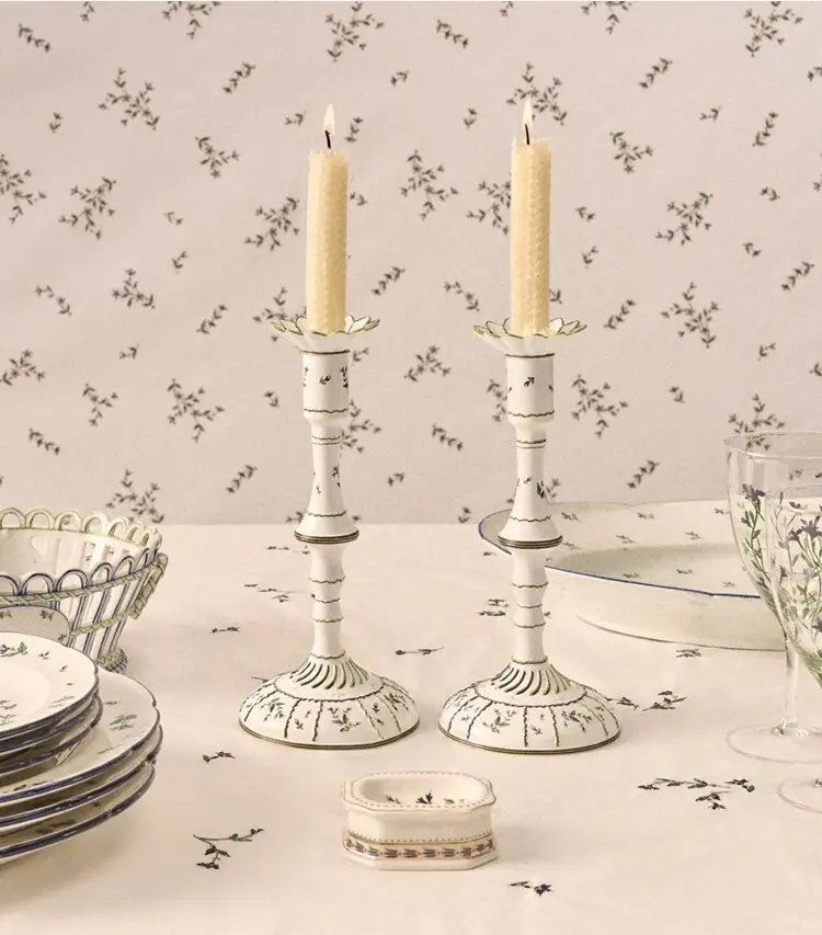 Jolie Fleur Embroidered Square Tablecloth - Image 3
