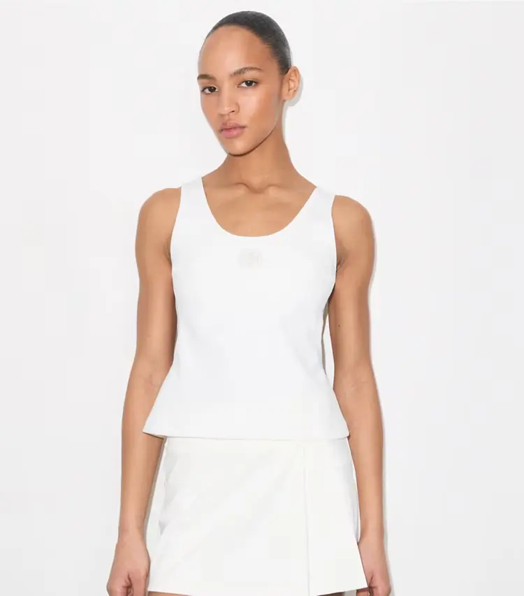 Embossed Logo Tennis Tank - Image 2
