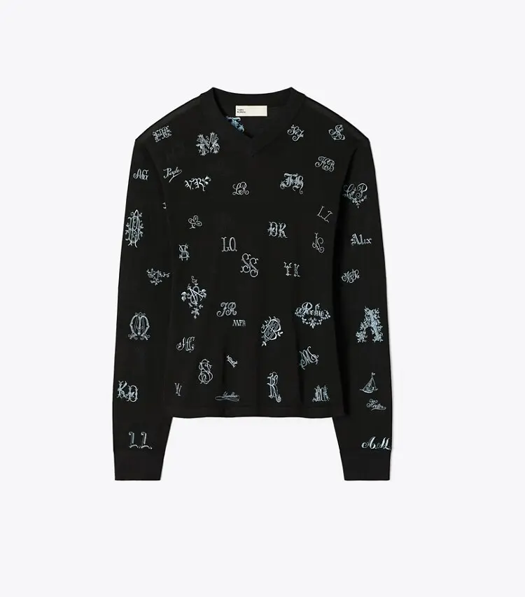 Embroidered Silk Sweater