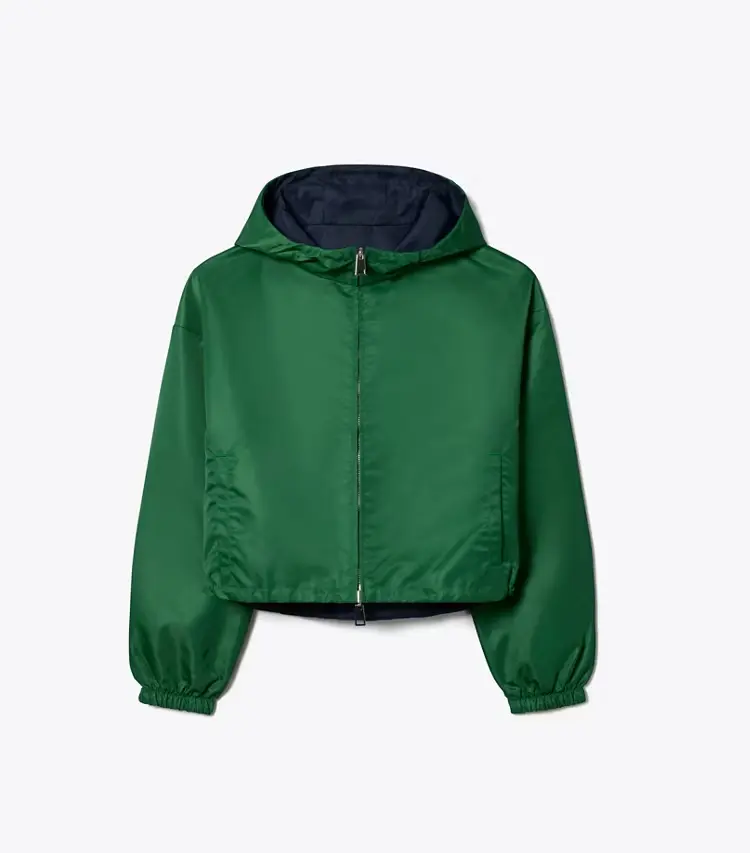 Reversible Cropped Nylon Jacket