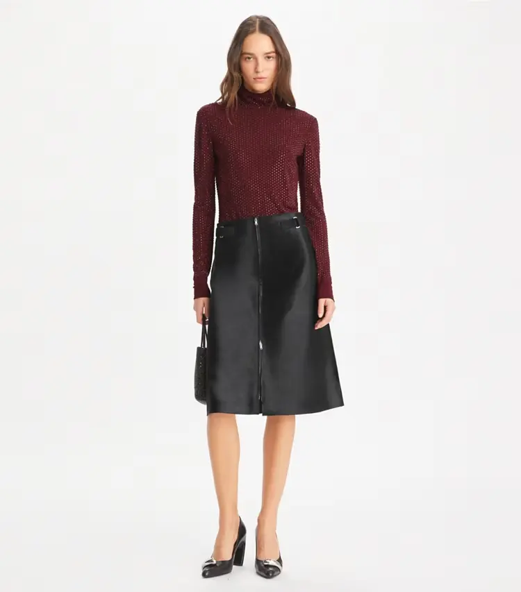 Embellished Viscose Jersey Turtleneck - Image 3