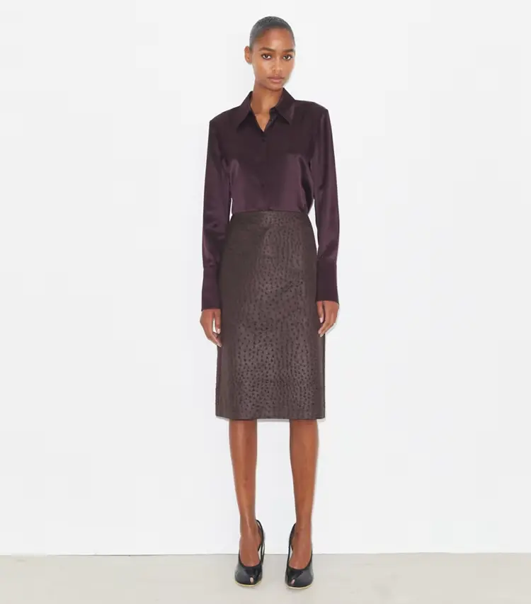 Cuffed Silk Shirt - Image 3