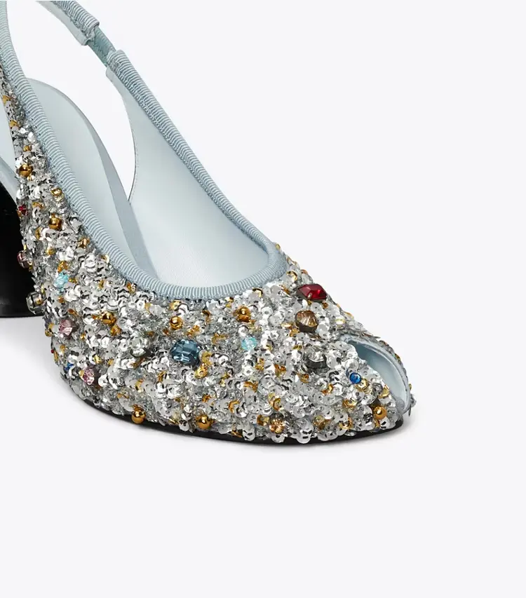 Peep-Toe Slingback Pump - Image 4