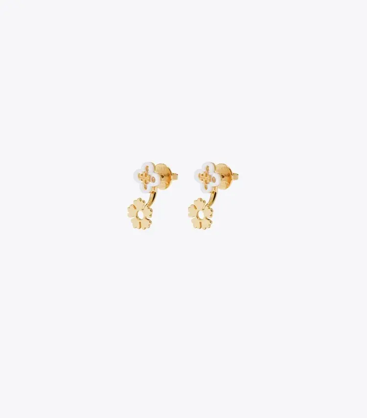Forget Me Not Front Back Earrings