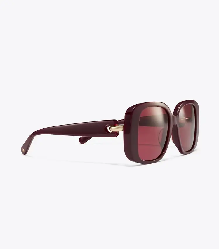Pierced Oversized Square Sunglasses - Image 2