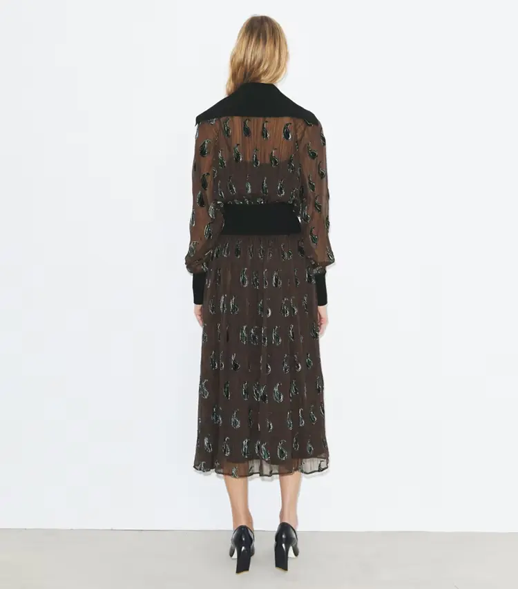 Ribbed Waist Dress - Image 3