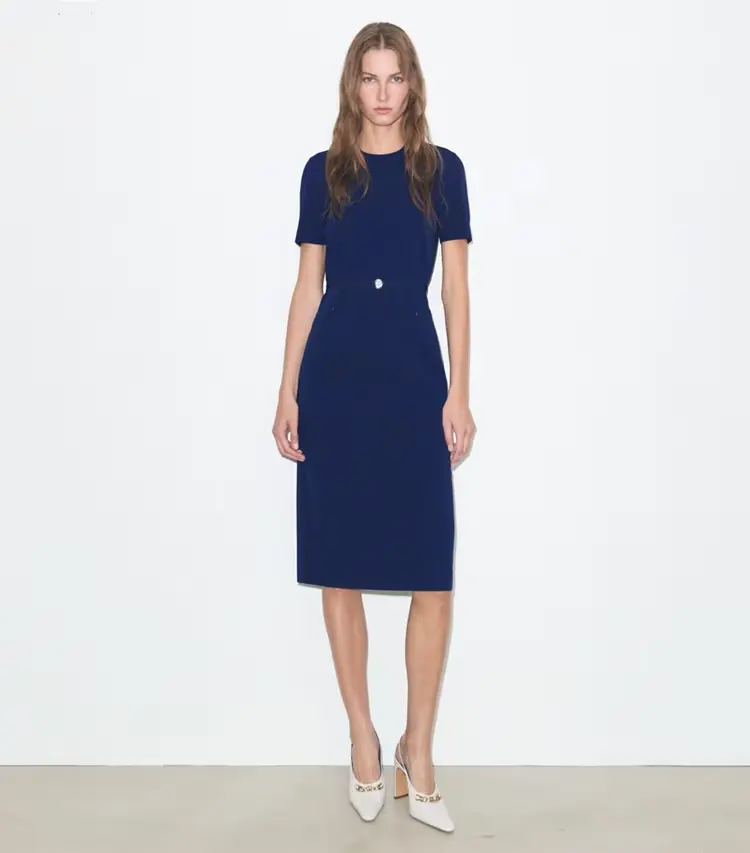 Viscose Pointelle Dress - Image 2