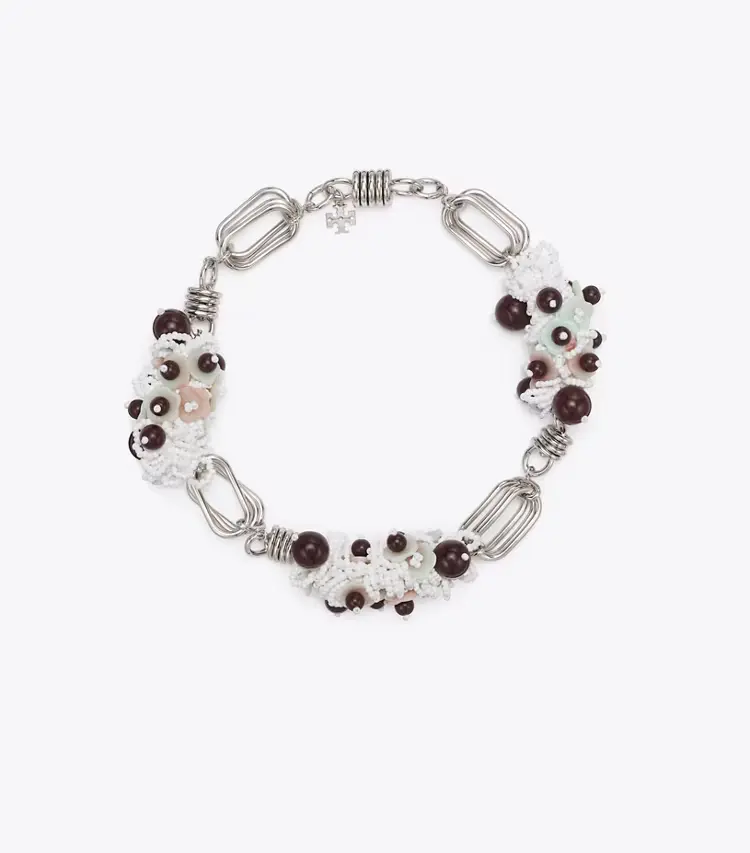 Large Runway Beaded Necklace