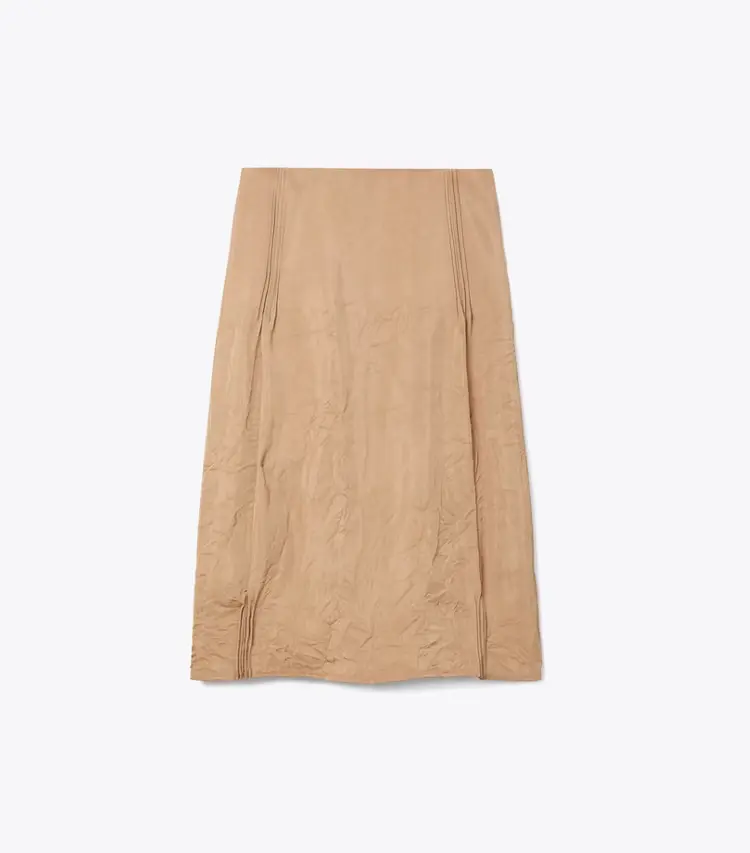 Crinkled Viscose Skirt