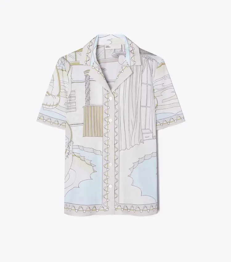 Printed Camp Shirt