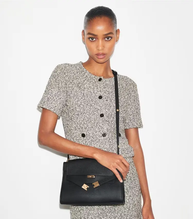 Lee Radziwill Pebbled Shoulder Bag - Image 3