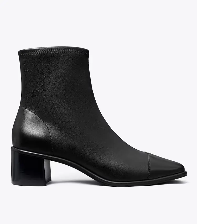 Cap-Toe Low-Heel Ankle Boot - Image 3