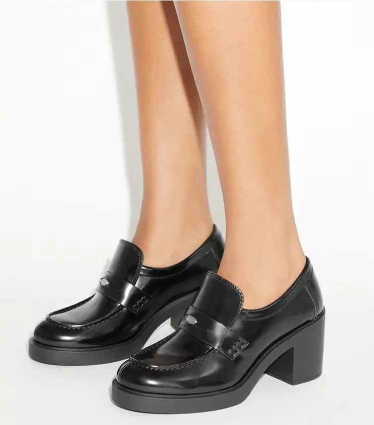 Classic Heeled Lug Loafer - Image 2