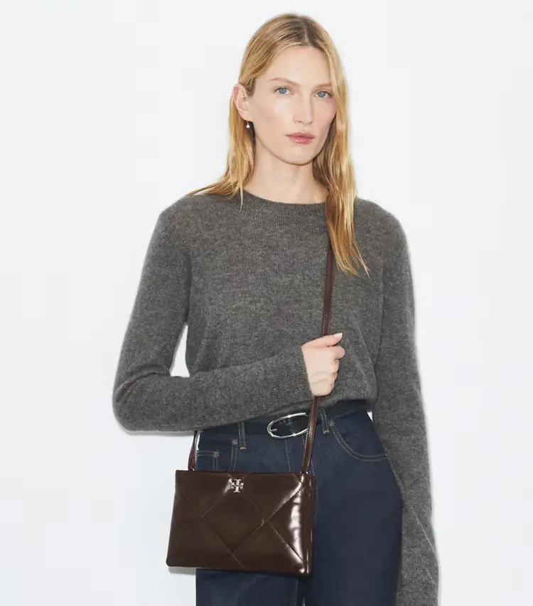 Kira Diamond Quilt Crossbody Bag - Image 2
