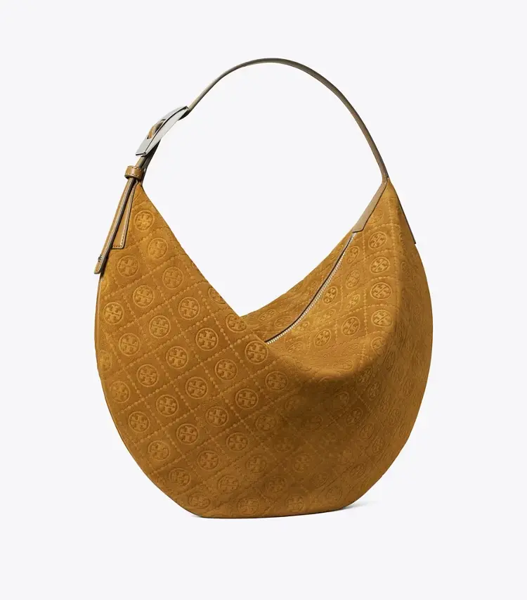 T Monogram Suede Balloon Bag