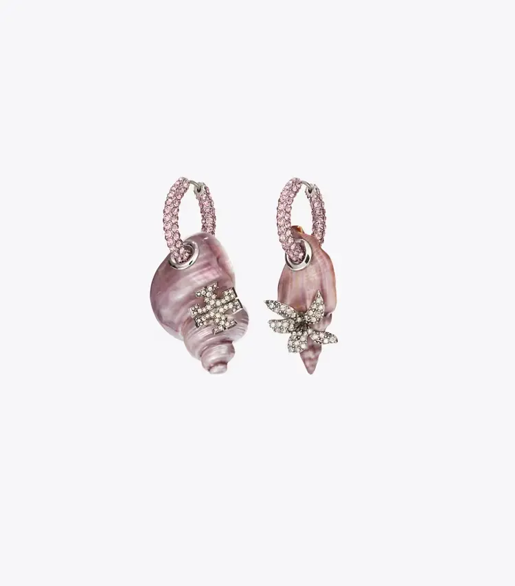 Curiosity Shell Hoop Earrings