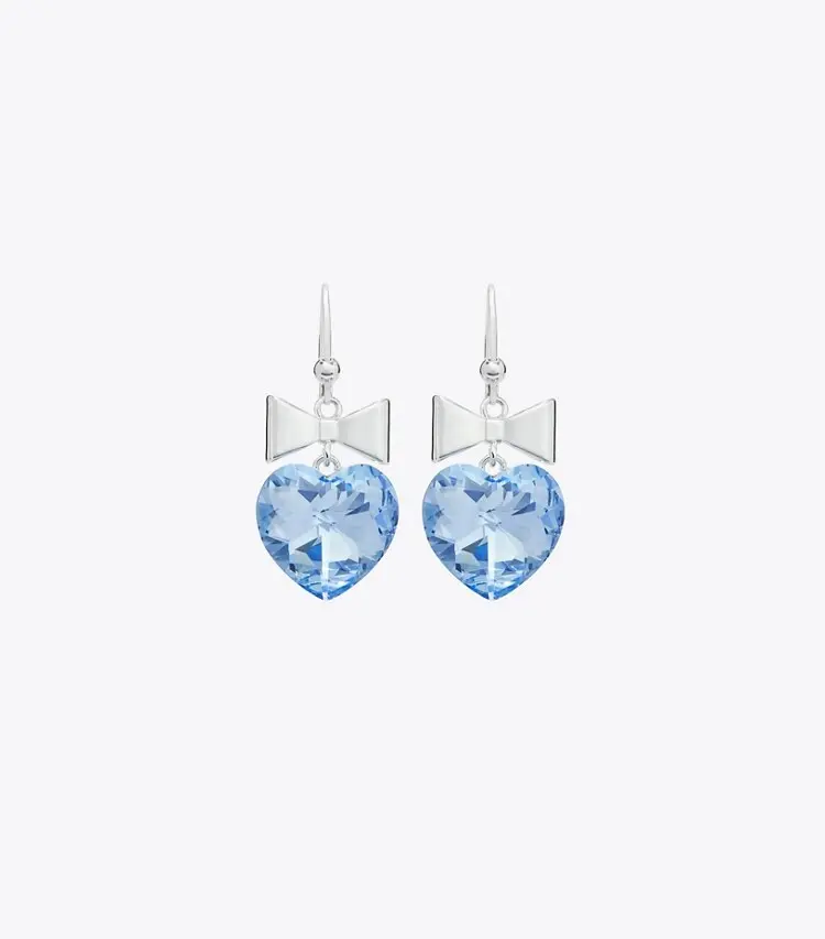 Curiosity Heart And Bow Earrings - Image 2