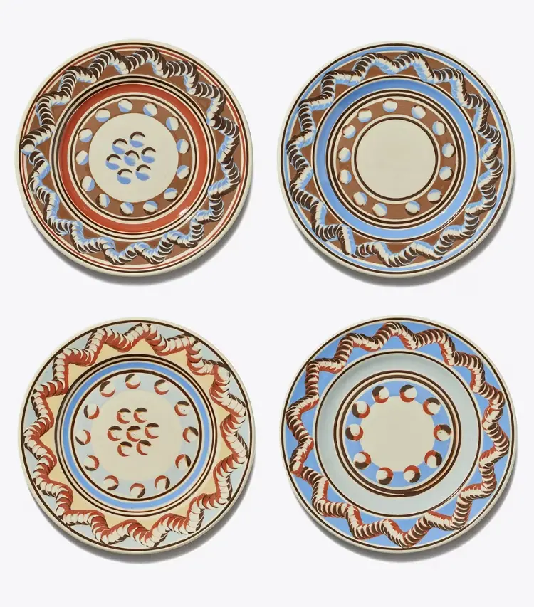 Mochaware Salad Plate, Set Of 4