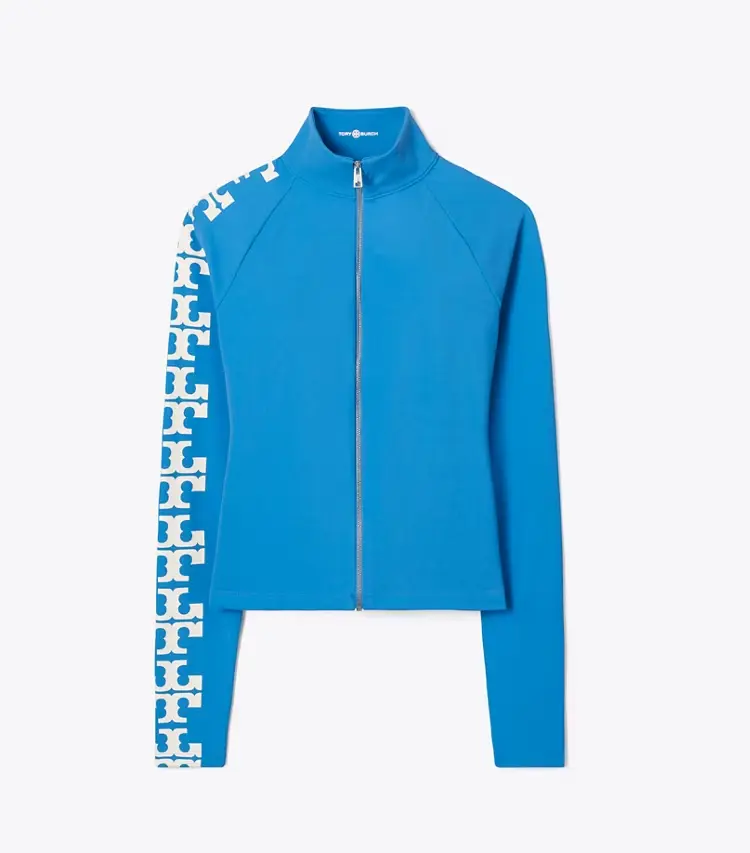 Nylon Logo Zip Top