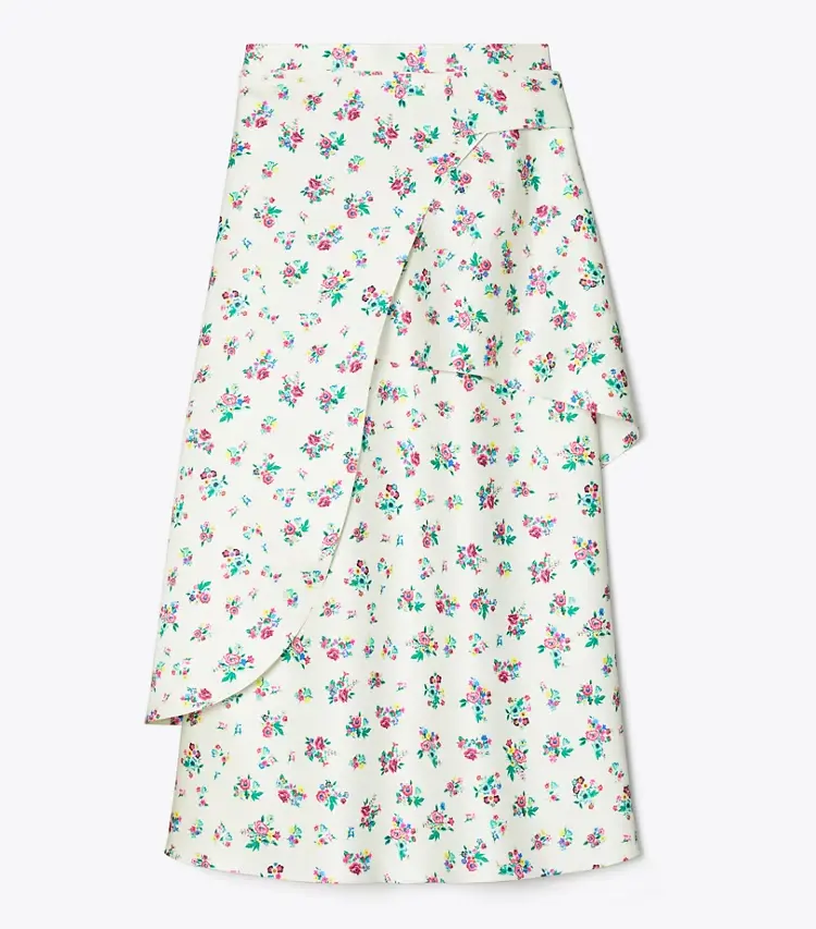 Satin Wrap Skirt