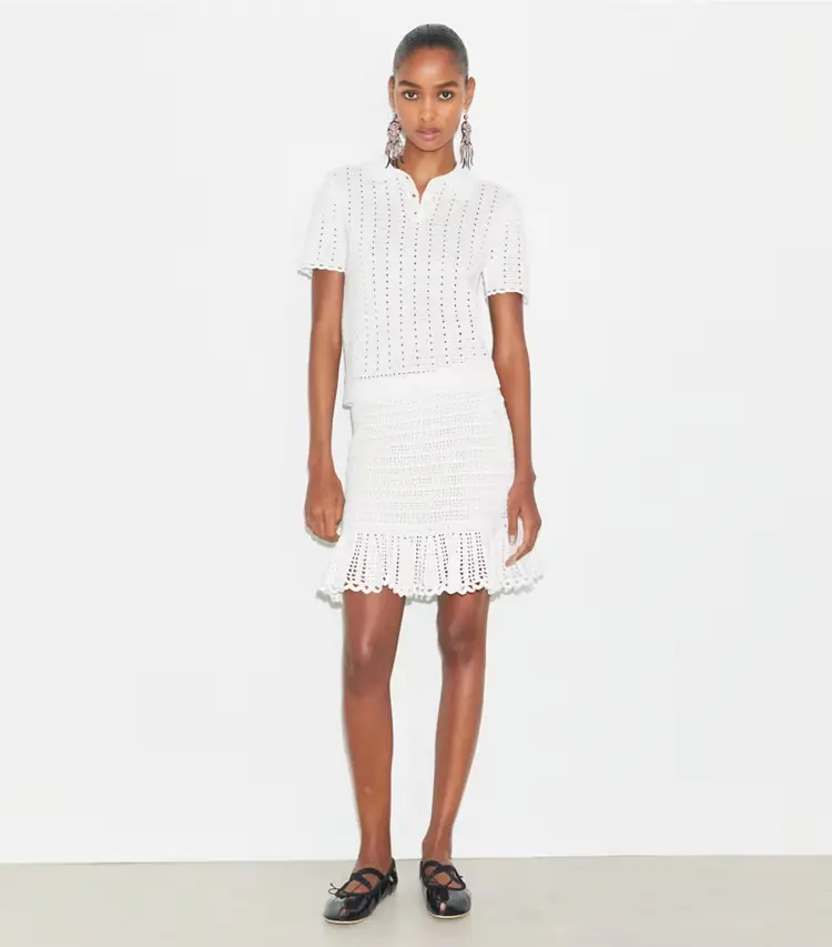 Crochet Cotton Skirt - Image 2