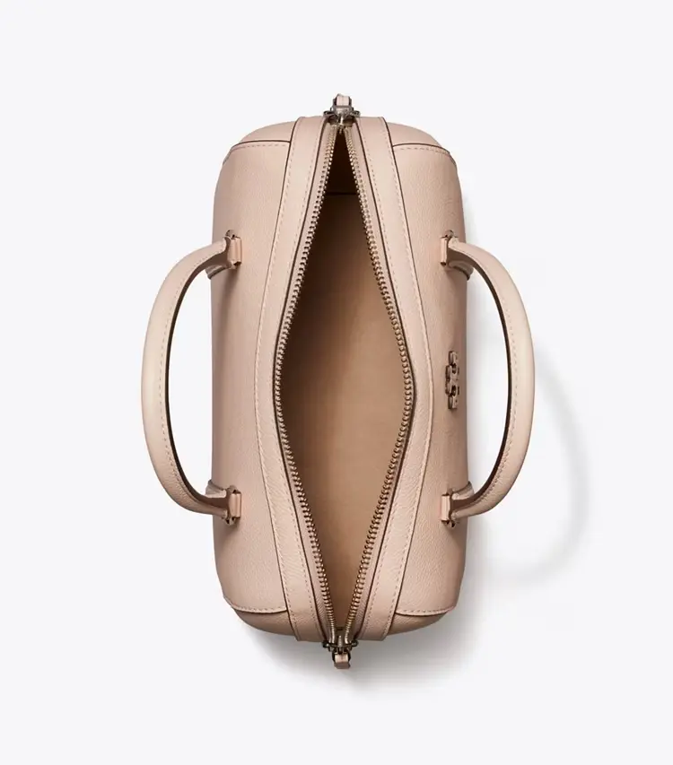 Pebbled Leather Satchel - Image 4