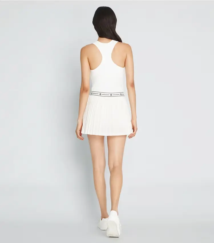 Mesh Pleated Tennis Skirt - Image 3