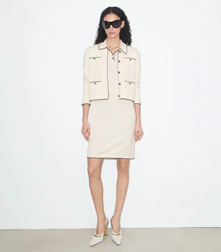 Kendra Wool Scalloped Cardigan - Image 3