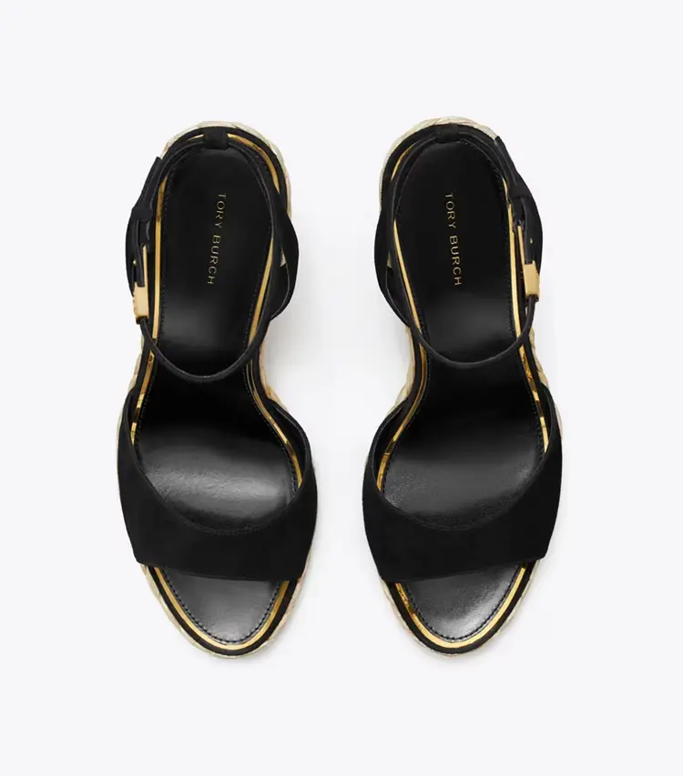 Raffia Wedge Sandal - Image 4